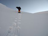 10 Climbing Sherpa Lal Singh Tamang Waiting For Me To Climb The Snow Slope From Lhakpa Ri Camp I Towards The Summit 